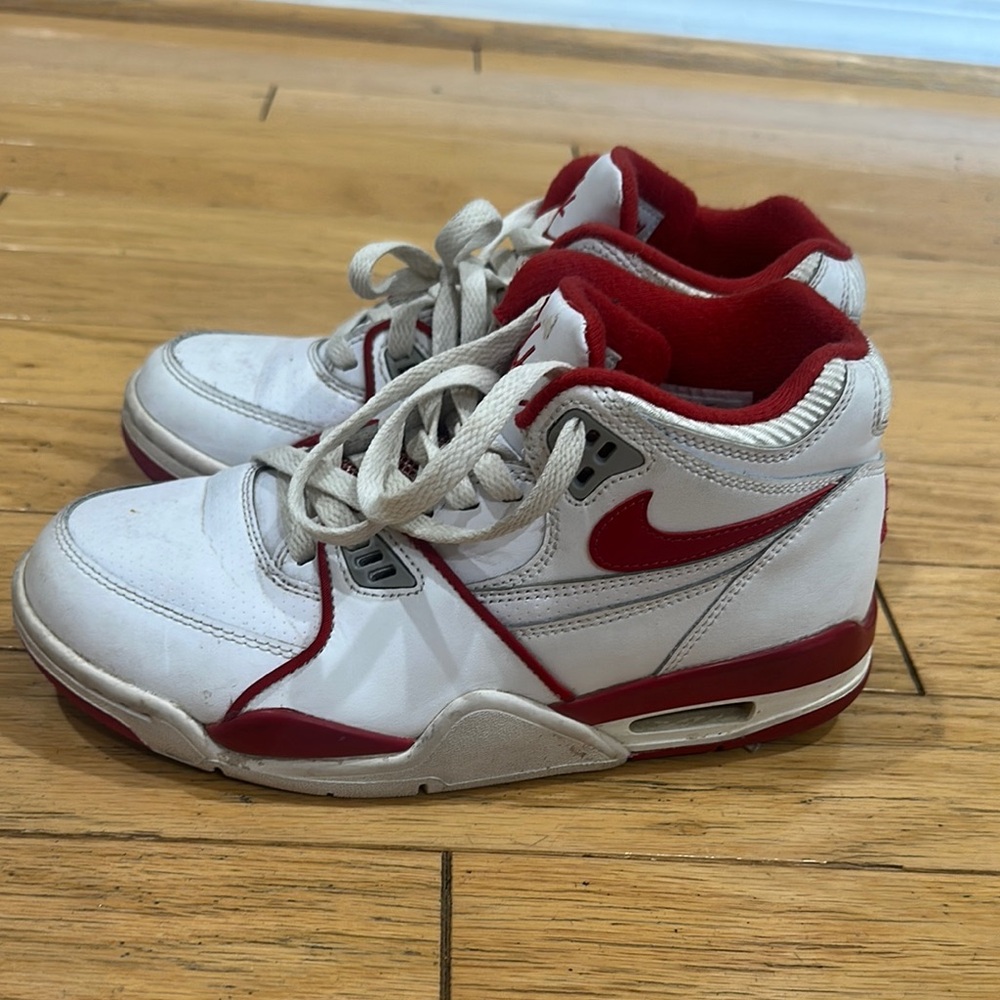 Nike Air Flight White and Red High-Tops